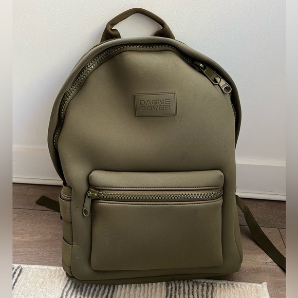 DAGNE DOVER Dakota Backpack Neoprene Dark Moss Large - Picture 2 of 15
